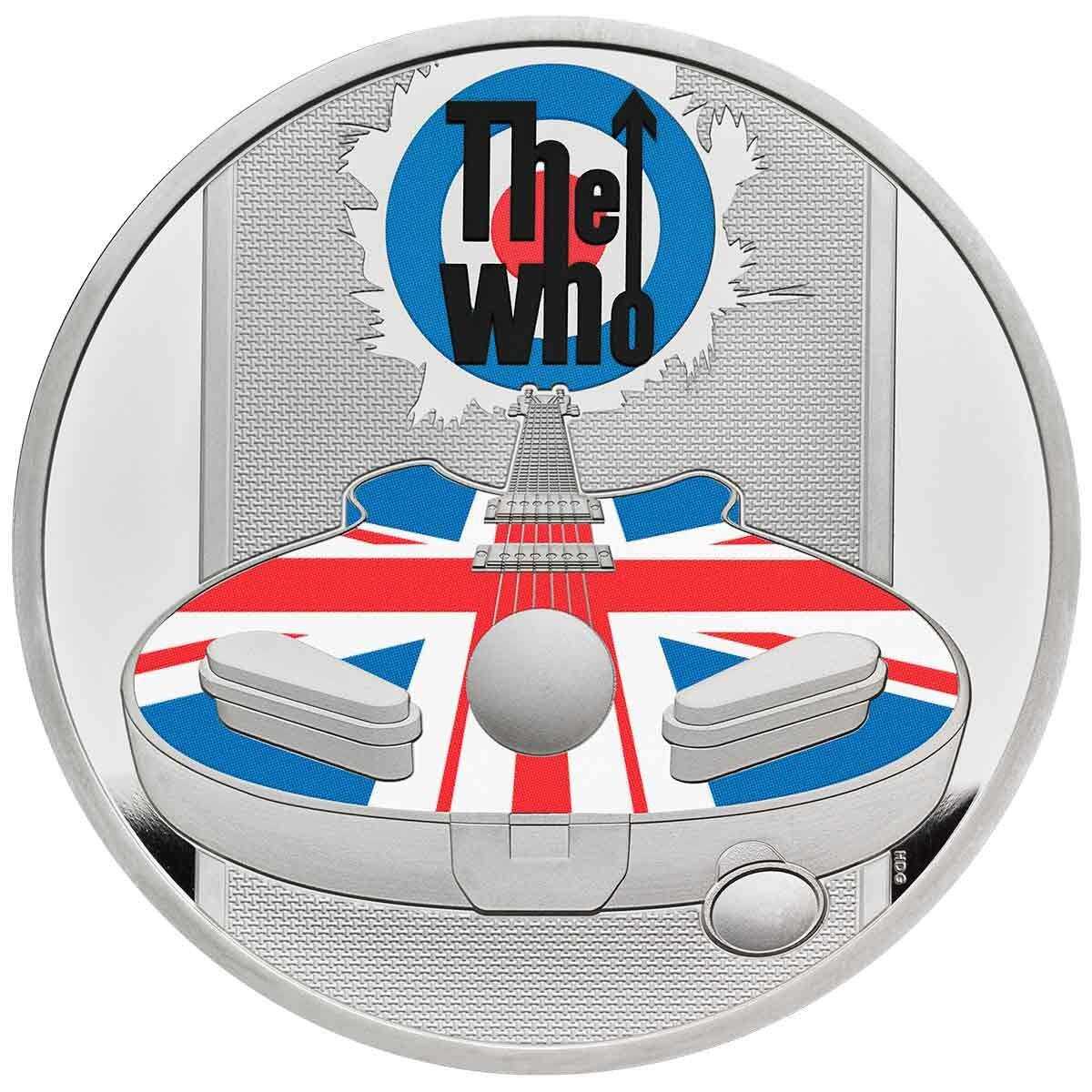 2021 £2 The Who Coloured 1oz Silver Proof Coin