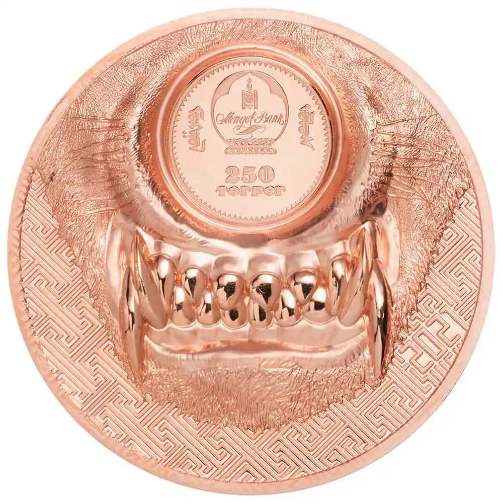 2021 Mystic Wolf  250T Copper Prooflike Coin