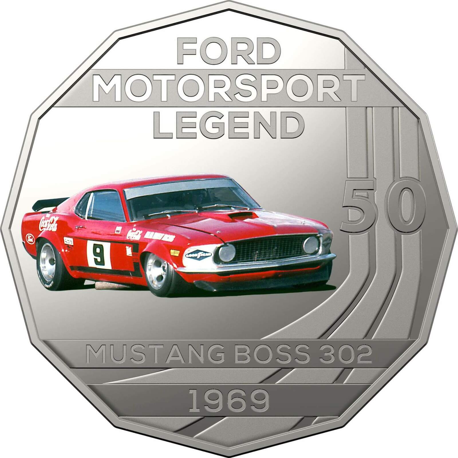 2018 50c Ford 1969 Boss 302 Mustang Trans-Am PNC