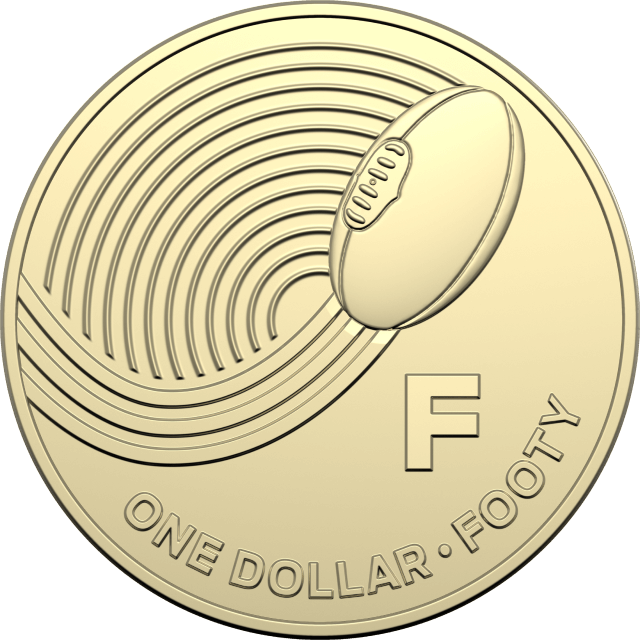 2019 $1 Letter 'F' for Footy Uncirculated