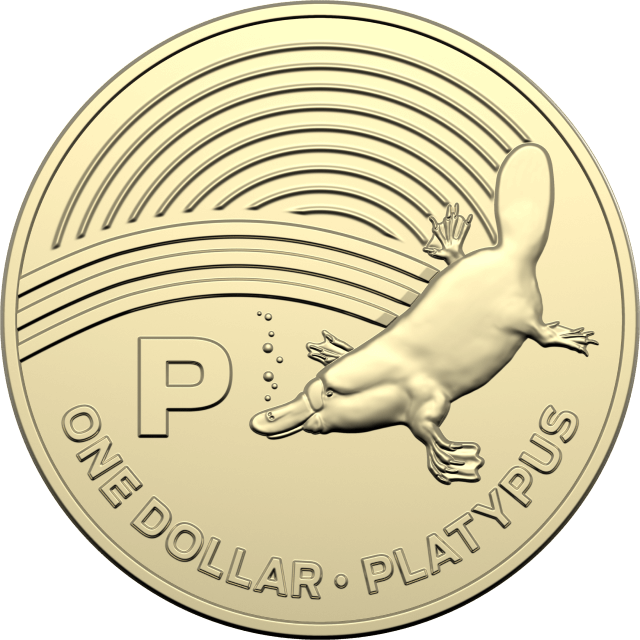 2019 $1 Letter 'P' for Platypus Uncirculated