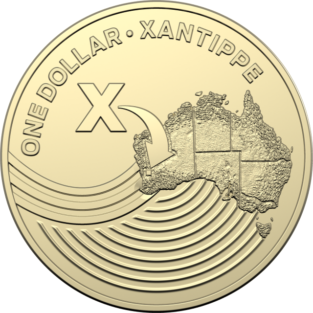 2019 $1 Letter 'X' for Xantippe Uncirculated
