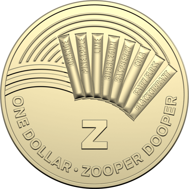 2019 $1 Letter 'Z' for Zooper Dooper Uncirculated