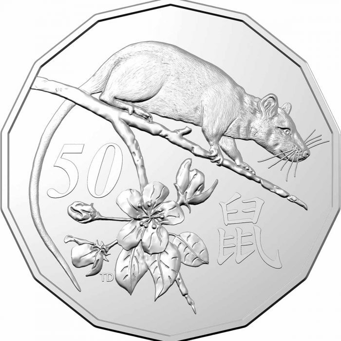2020 50c Chinese Year Of The Rat Tetra-Decagon Coin