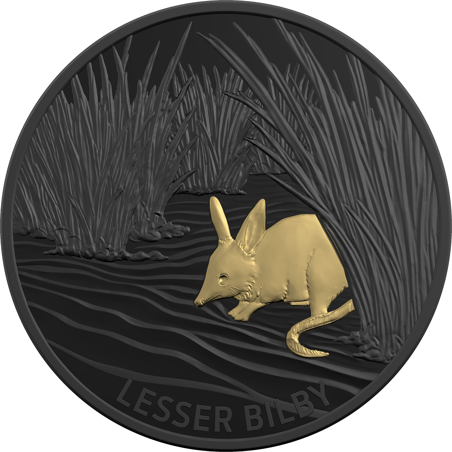 2019 $5 Echoes of Australian Fauna - Lesser Bilby Silver Black Proof