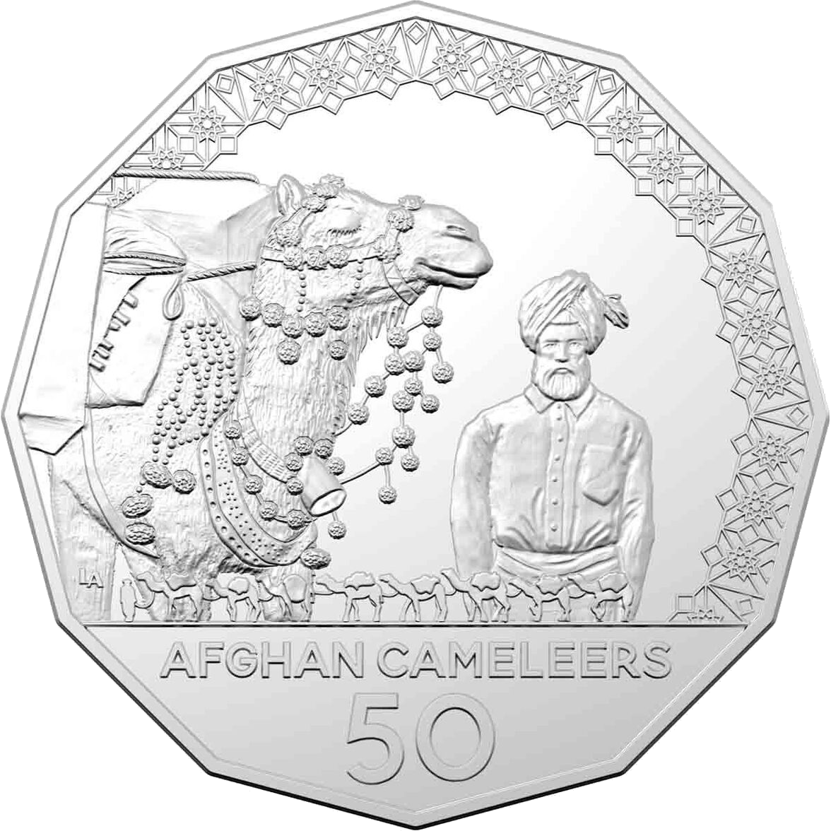 2020 50c Afghan Cameleers - Uncirculated Coin