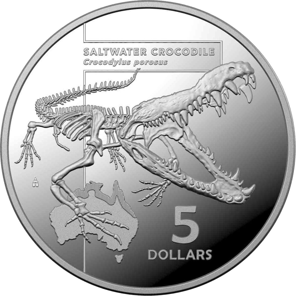 2020 $5 Saltwater Crocodile - Inside Australias Most Dangerous 1 Oz Fine Silver Proof Coin