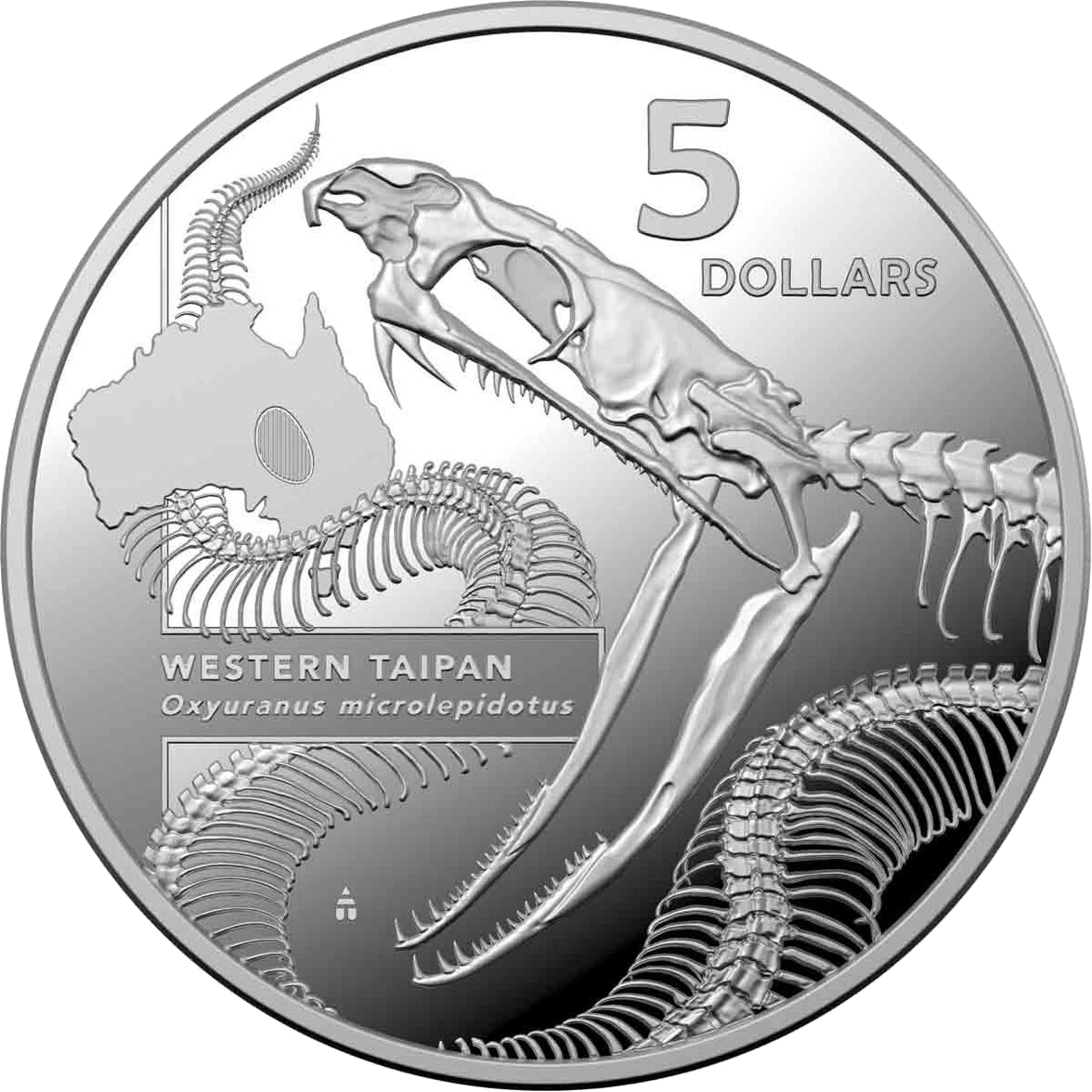 2020 $5 Western Taipan - Inside Australias Most Dangerous 1 Oz Fine Silver Proof Coin