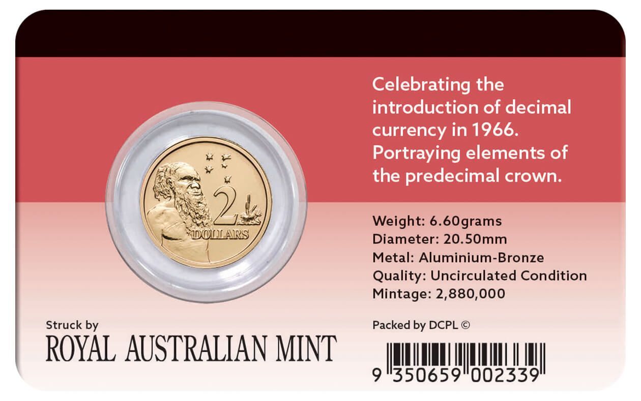 2016 $2 50th Anniversary Of Decimal Currency Coin Pack