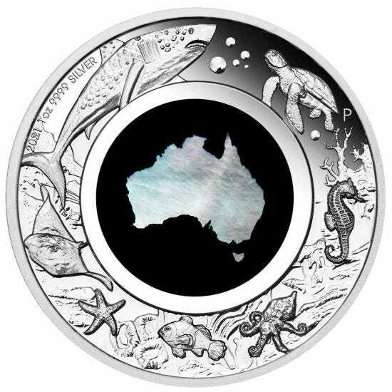 2021 $1 Great Southern Land Mother of Pearl 1oz Silver Proof Coin