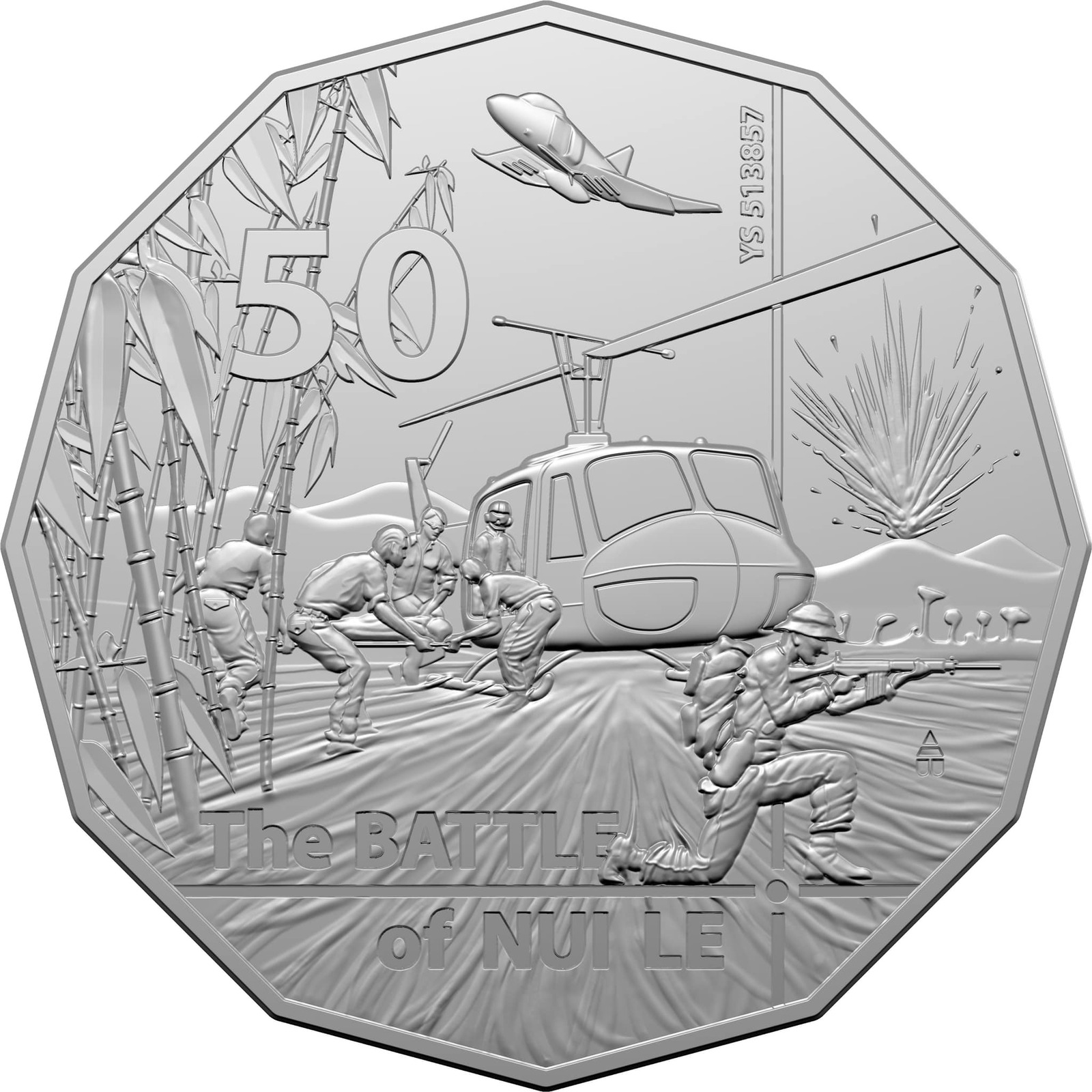  2021 50c 50th Anniversary of the Battle of Nui Le Cupro-Nickel UNC
