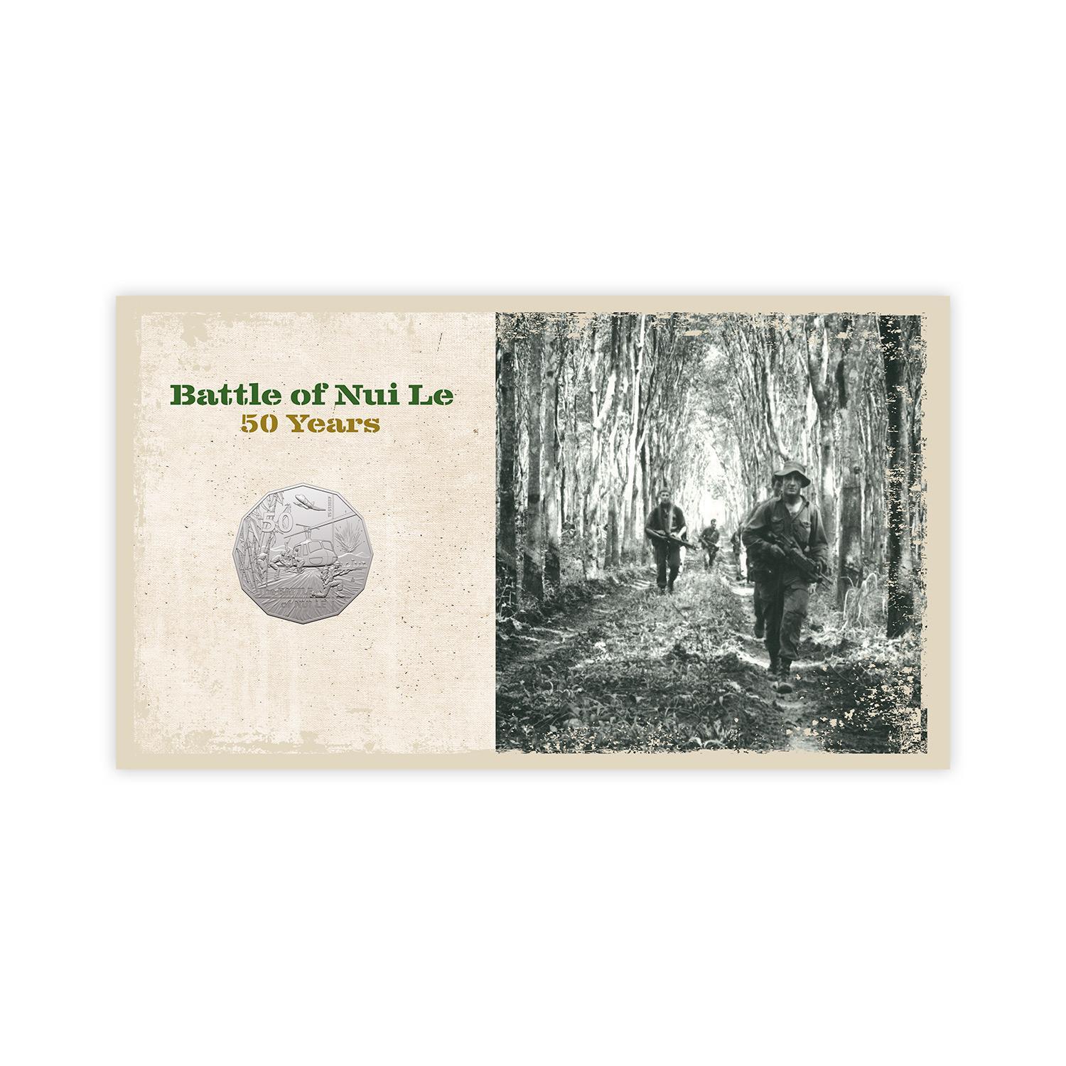 2021 50c Fifty Years Battle of Nui Le PNC