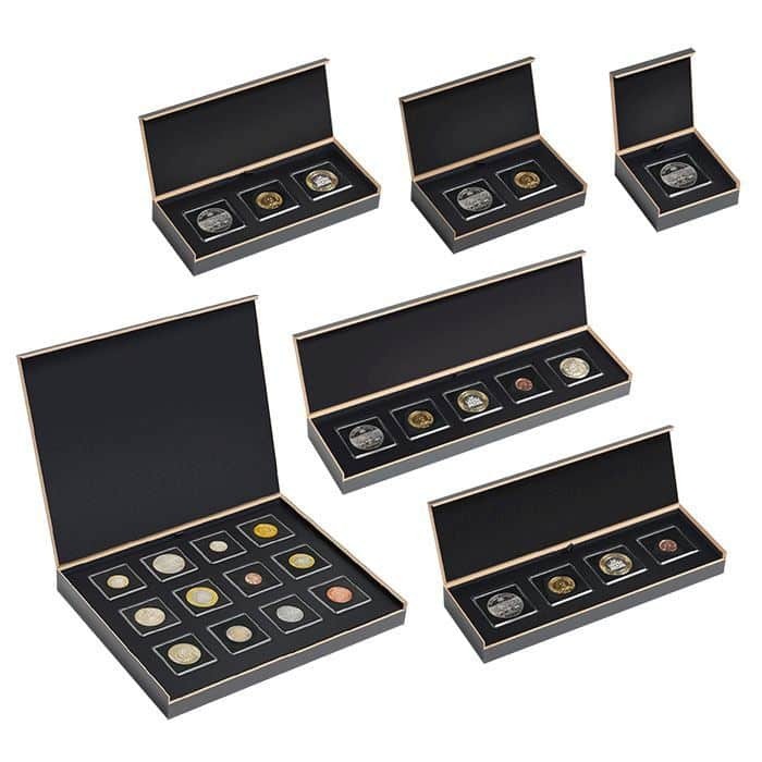 LUXOR Coin Etuis case for 12x QUADRUM coin capsule