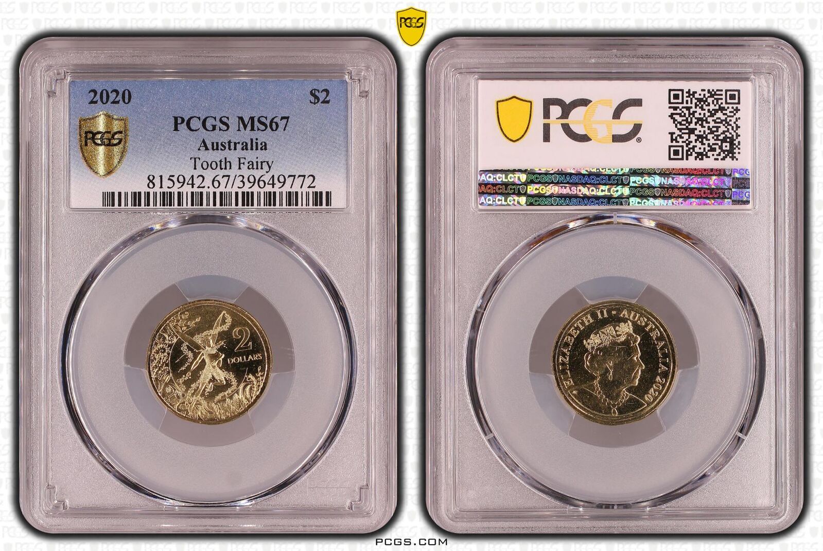 <b>MS67 2020 $2 Tooth Fairy PCGS</b>