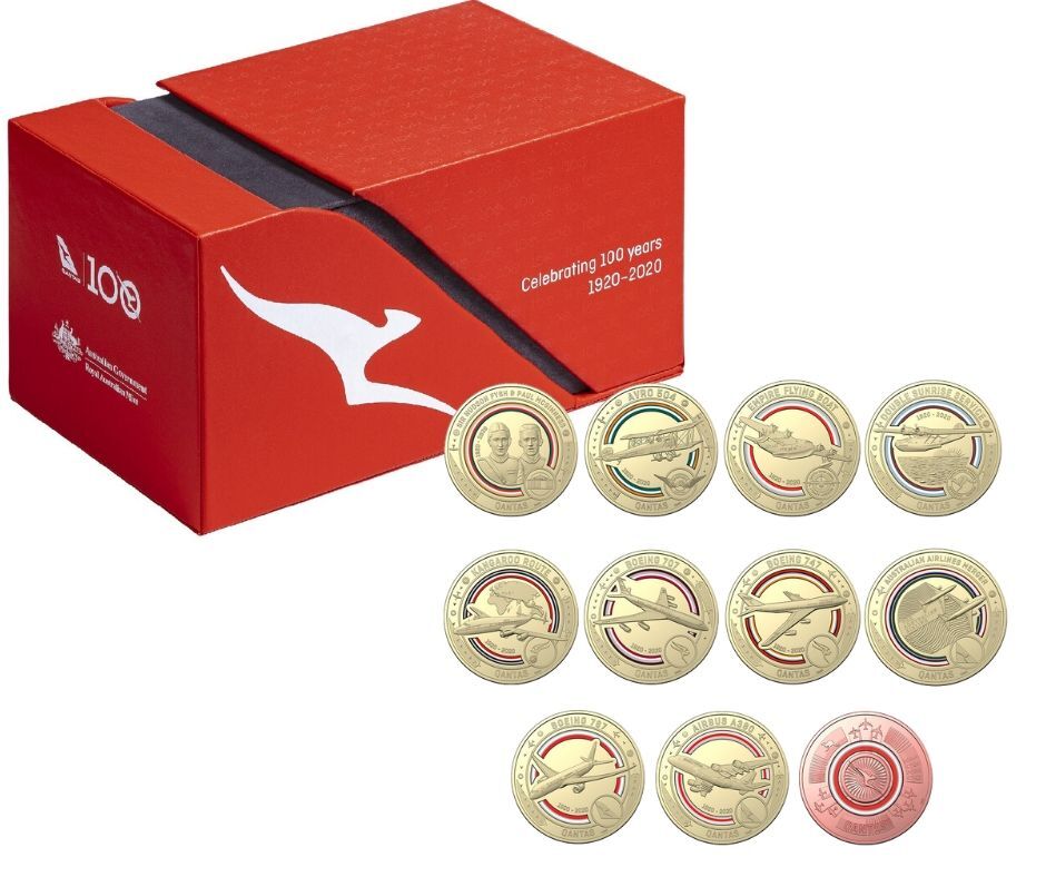 <b>2020 $1 Qantas Centenary 11 Piece Coin Collection</b>