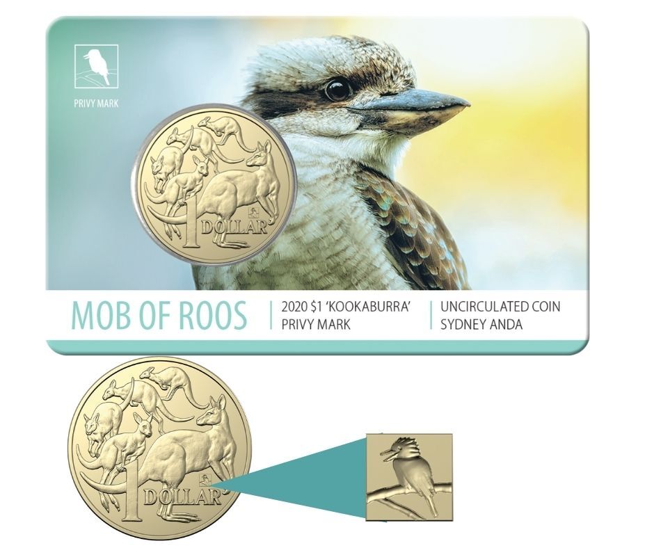 <b>2020 $1 Kookaburra Privy Mark ANDA Mob of Roos Special Sydney ANDA Money Expo Release</b>