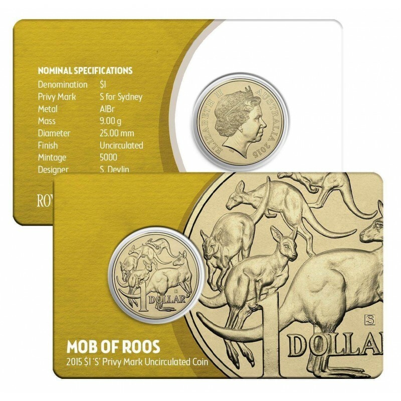 <b>2015 $1 S Privy Mark Special ANDA Release Mob of Roos</b>
