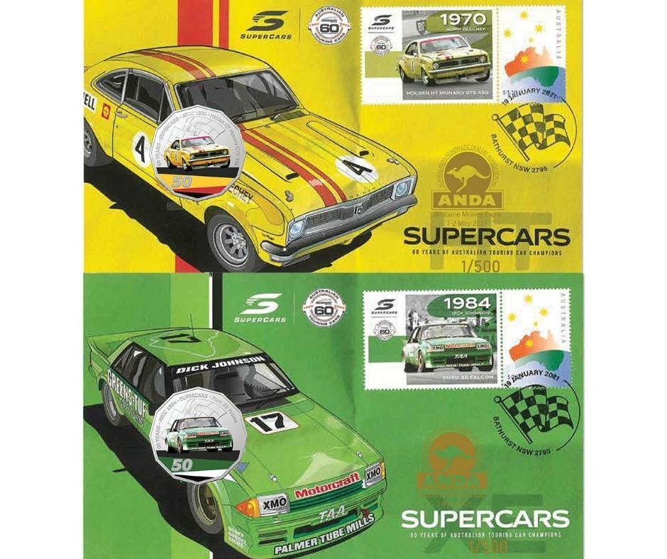<b>2021 V8 Supercars ANDA PNC PAIR 1 x Holden 1970 HT Monaro GTS + 1 x Ford 1984 XE Falcon</b>