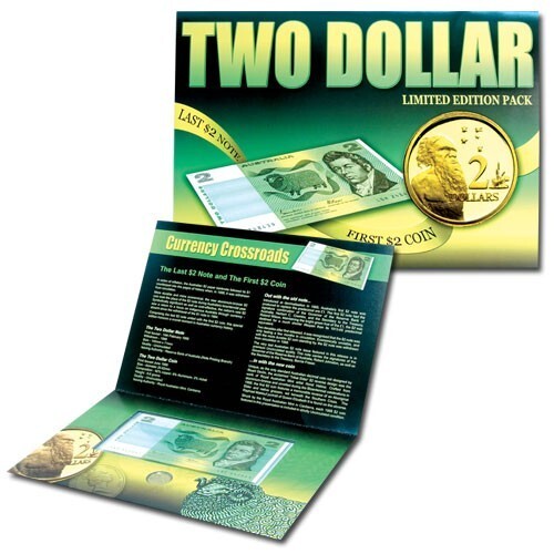 <b>$2 Last Note &amp; First Coin Changeover Pack Unc</b>