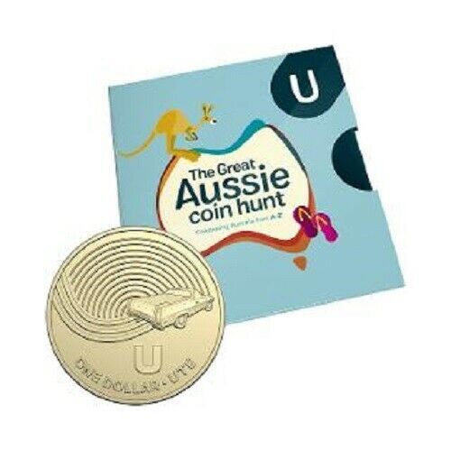 Australia 2019 One Dollar Coin The Great Aussie Coin Hunt U is for Ute 
