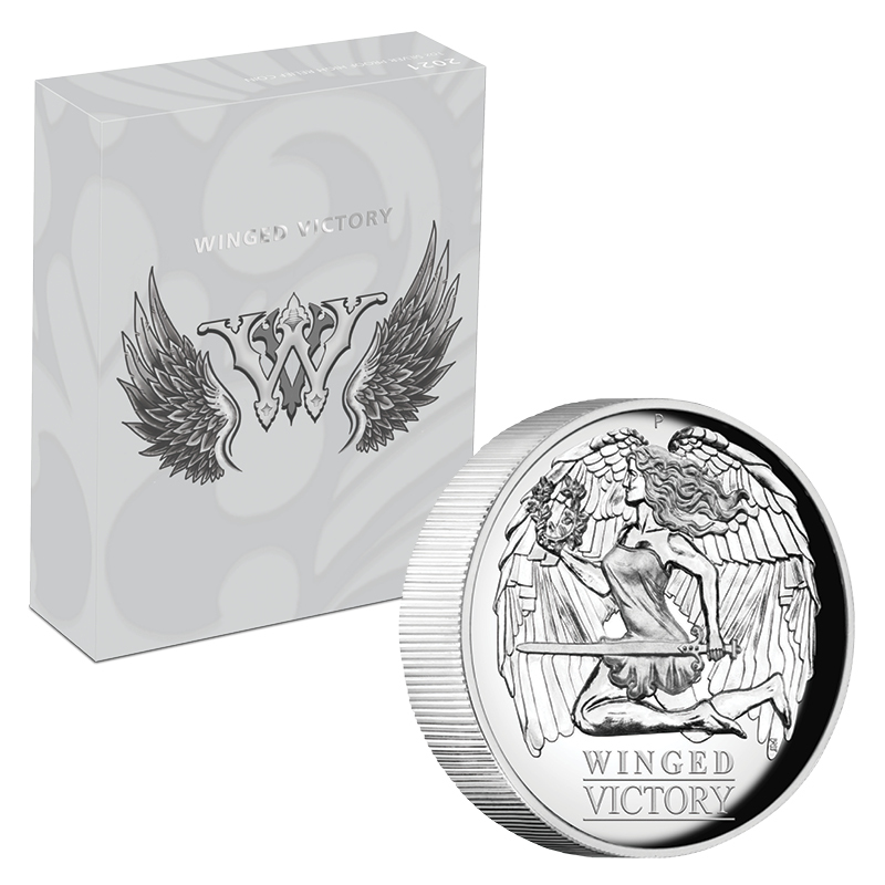 <b>2021 $1 Winged Victory High Relief 1oz Silver Proof Coin</b>