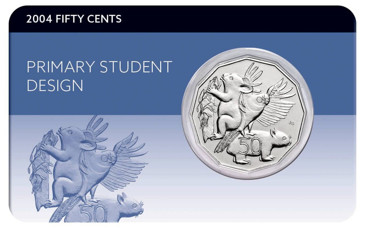 Download 2004 Primary Student Design 50c Coin Pack - Aussie Coins and Notes