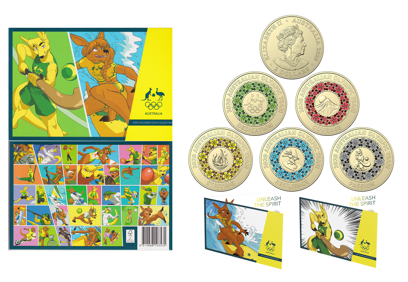 <b>2021 50c Dreaming Down Under - Koala 1/2oz Silver Proof Coloured Coin</b>