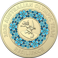 2020 $2 Tokyo Olympics Blue Resillience UNC