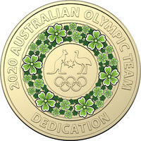 2020 $2 Tokyo Olympics Green Dedication UNC
