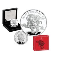 2022 £2 Lunar Year of the Tiger 1oz Silver Proof Coin