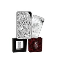 2021 $1 Dragon Rectangle 1oz Silver Proof Coin