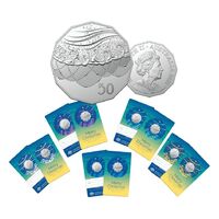 1 x 2021 50c Christmas Cupro-Nickel UNC