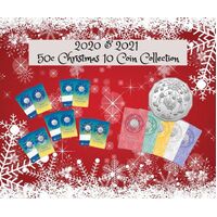 2020 + 2021 Christmas 10 x 50c Tree Decoration Collection