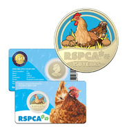 2021 $1 Layer Hen - 150th Anniversary Of The RSPCA UNC