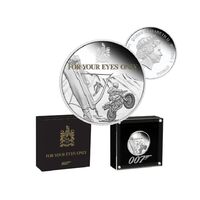 2021 James Bond - For Your Eyes Only 40th Anniversary 1oz Silver Proof Coin