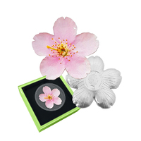 2021 $2 Cherry Blossom Flower-Shaped 1oz Silver Prooflike Coin