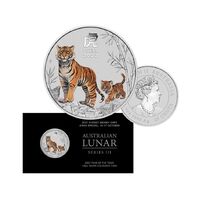 2022 25c Year of the Tiger 1/4oz Coloured Silver - ANDA Sydney Money Expo 
