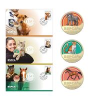 2021 RSPCA 150 Years 3 x PNC Set Dog + Cat + Horse