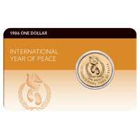 1986 $1 International Year of Peace Coin Pack