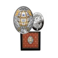 2021 $1 Imperial Fabergé Eggs - Twelve Panel Egg Silver Proof Coin 