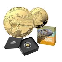 2022 $10 C Mintmark Dinosaurs Downunder 1/10oz Gold Proof Coin