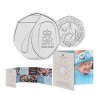 2022 50p Queen Elizabeth II Platinum Jubilee Brilliant UNC