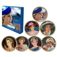 2022 Princess Diana In Australia Gold Plated Penny 7 - Coin Collection 