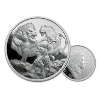 2022 Apex Predators Lion and Hyena 1oz Silver Brilliant Uncirculated Coin