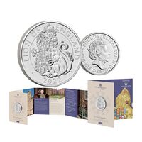 2022 £5 Royal Tudor Beasts The Lion of England CuNi Brilliant UNC