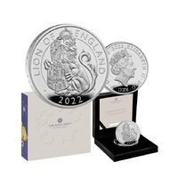 2022 £2 Royal Tudor Beasts The Lion of England 1oz Silver Proof Coin