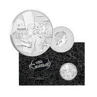 2021 $1 1oz The Simpsons Marge & Maggie Silver Uncirculated Coin in Card