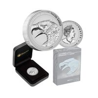 2022 $2 Wedge-Tailed Eagle 2oz Silver Enhanced Reverse High Relief Piedfort Proof Coin