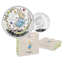 2022 £2 The Tale of Peter Rabbit 120th Anniversary Coloured 1oz Silver Proof Coin