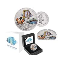 2022 $2 Great Barrier Reef Coloured 1oz Silver Proof Coin with Pearl